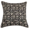 Elsie Green Linen Block Printed Pillow Cover | Amaya Noir What's New