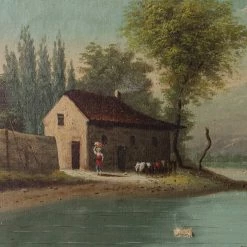 Elsie Green What's New La Laverie Landscape Oil Painting