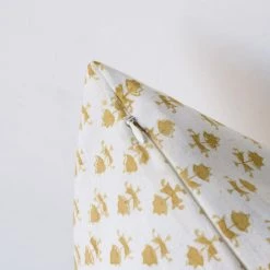 Elsie Green Hand Block Printed Pillow Cover | Juliette