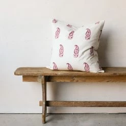 Elsie Green What's New Hand Block Printed Pillow Cover | Jacqueline