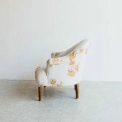 Elsie Green Vintage Block Print Crapaud Chair