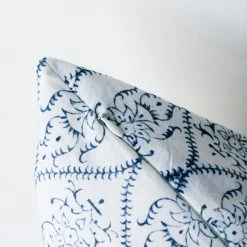 Elsie Green Hand Block Printed Pillow Cover | Vivianne