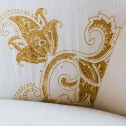 Elsie Green Vintage Block Print Crapaud Chair