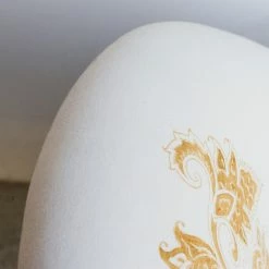 Elsie Green Vintage Block Print Crapaud Chair