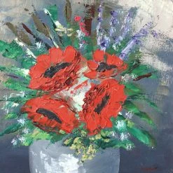 Elsie Green Les Coquelicots Floral Oil Painting Art Galerie