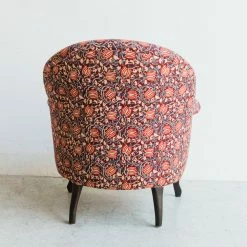 Elsie Green Block Print Crapaud Chair