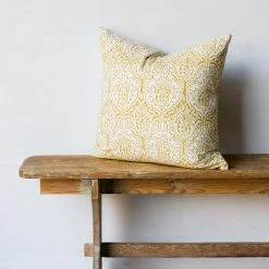 Elsie Green Hand Block Printed Pillow Cover | Dominique