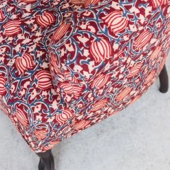 Elsie Green Block Print Crapaud Chair