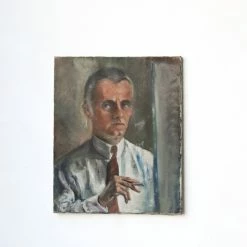 Elsie Green Art Galerie Oncle Pierrot Man's Portrait Oil Painting