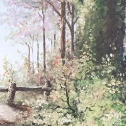 Elsie Green Art Galerie L'Arbre En Mousse Landscape Oil Painting