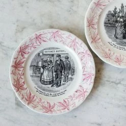 Elsie Green Pair Of Antique Transferware Plates What's New