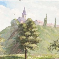 Elsie Green La Route De Séverac Le Chateau Landscape Painting Art Galerie