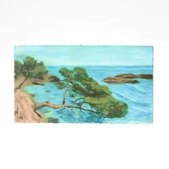 Elsie Green Seaside Village With Sailboats Oil Painting | Reverso