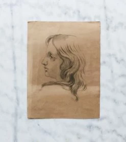 Elsie Green Art Galerie L'Italienne Portrait Line Drawing