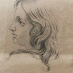 Elsie Green Art Galerie L'Italienne Portrait Line Drawing