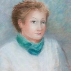 Elsie Green Art Galerie Madame La Poche Pastel Portrait