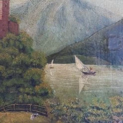 Elsie Green Sur Le Lac Landscape Oil Painting