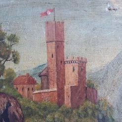 Elsie Green Sur Le Lac Landscape Oil Painting