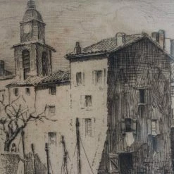 Elsie Green What's New Port De Saint Tropez Framed Print