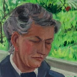 Elsie Green Still Life With Religious Figure Oil Painting | Reverso Art Galerie