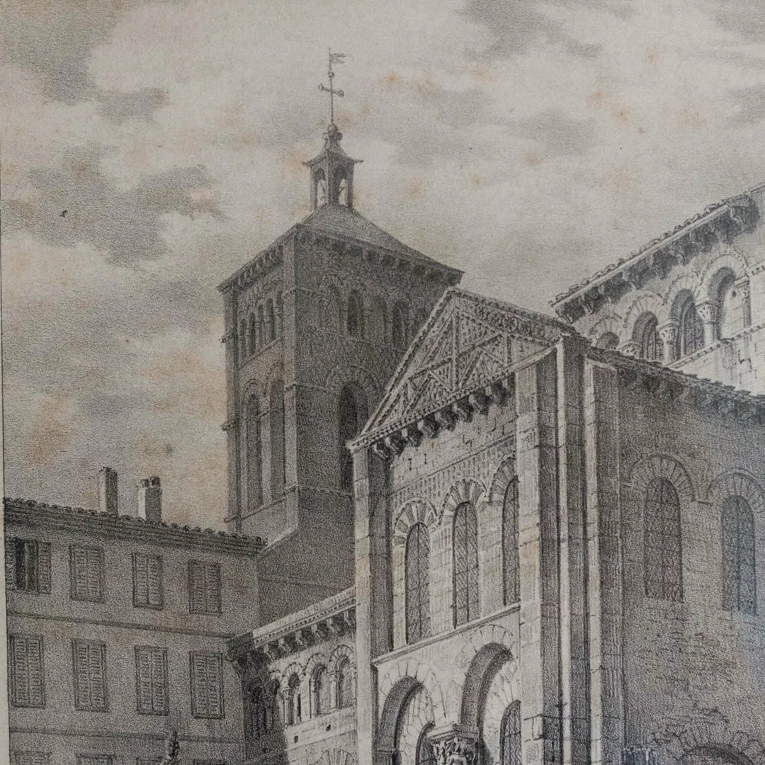 Promo 😉 Elsie Green Eglise De Notre Dame Du Port Clermont Ferrant Etching 🔔 8 Elsie Green Eglise De Notre Dame Du Port Clermont Ferrant Etching