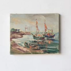 Elsie Green What's New Marine Seascape Oil Painting