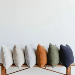 Elsie Green Belgian Linen Pillow Cover