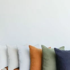 Elsie Green Belgian Linen Pillow Cover