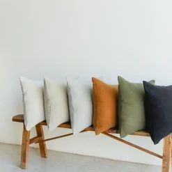 Elsie Green Belgian Linen Pillow Cover