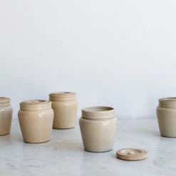 Troc Macon Stoneware Mustard Pot What's New