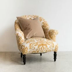 Elsie Green Vintage Block Print Crapaud Chair What's New