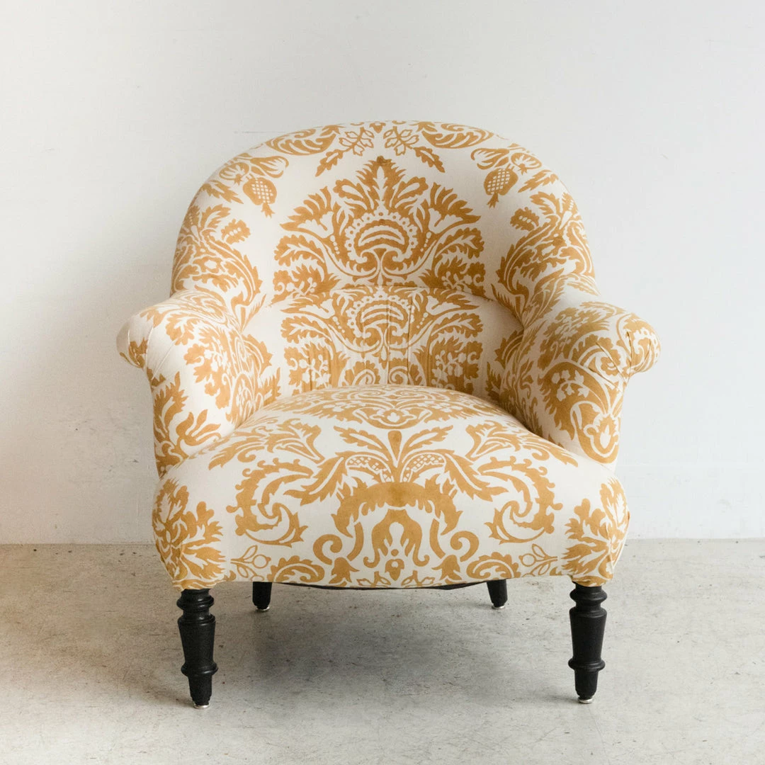 Best deal ๐ Elsie Green Vintage Block Print Crapaud Chair What's New โ 4 Elsie Green Vintage Block Print Crapaud Chair What's New