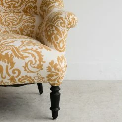 Best deal ๐ Elsie Green Vintage Block Print Crapaud Chair What's New โ 17 Elsie Green Vintage Block Print Crapaud Chair What's New