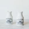Didier Imprinted Ironstone Mustard Pot