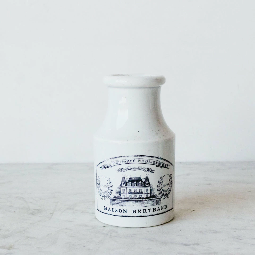 Brand new 🤩 Didier Imprinted Ironstone Mustard Pot 😍 4 Didier Imprinted Ironstone Mustard Pot