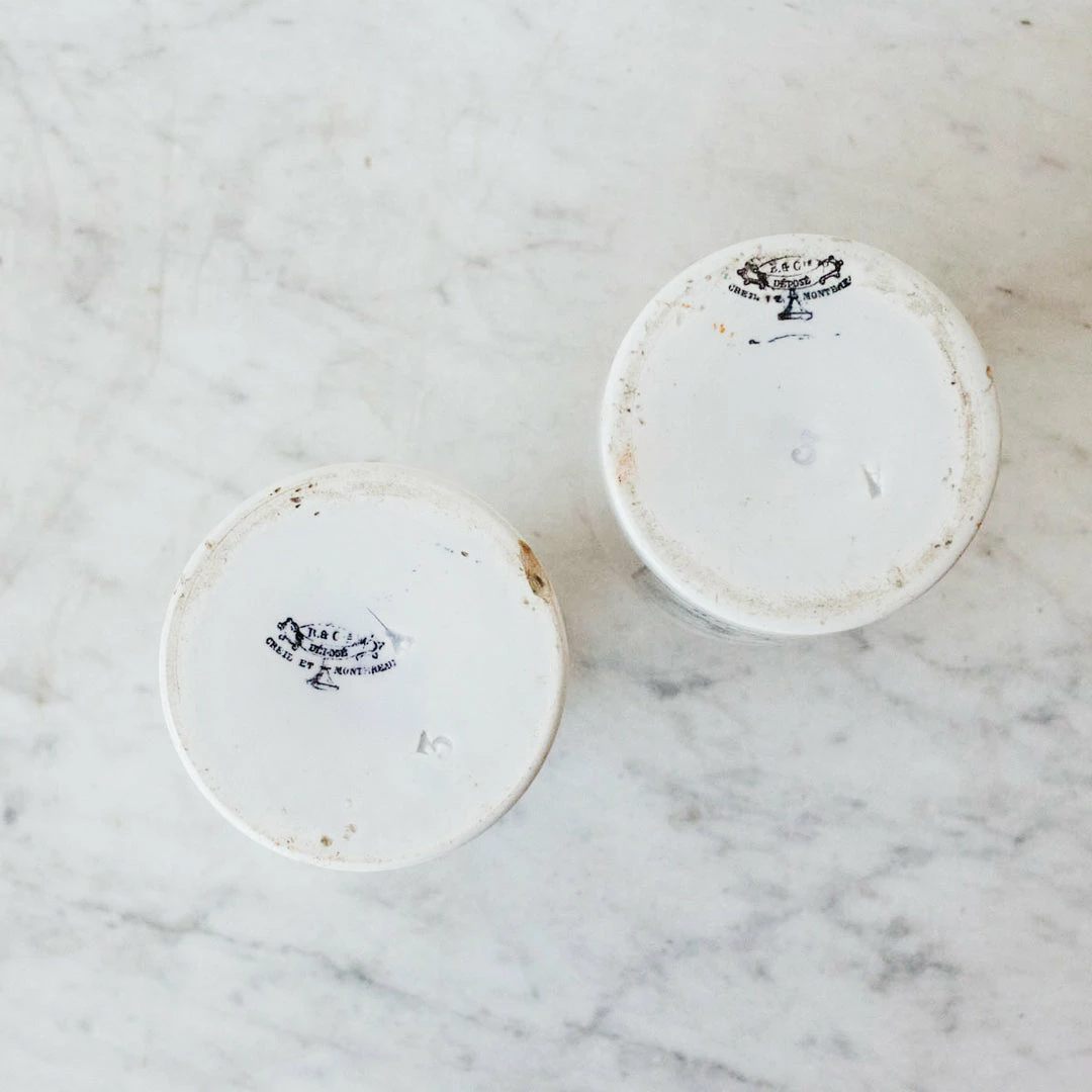 Brand new 🤩 Didier Imprinted Ironstone Mustard Pot 😍 6 Didier Imprinted Ironstone Mustard Pot