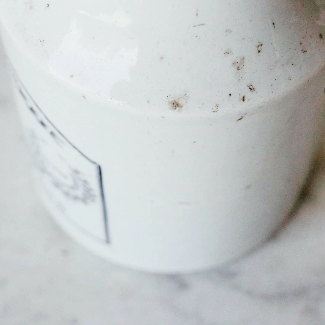 Brand new 🤩 Didier Imprinted Ironstone Mustard Pot 😍 8 Didier Imprinted Ironstone Mustard Pot