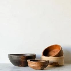 Puces 4 Juillet What's New Vintage Carved Wood Bowl