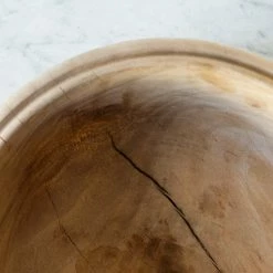 Puces 4 Juillet What's New Vintage Carved Wood Bowl