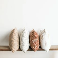 Elsie Green Block Print Pillow | Jacqueline Gold