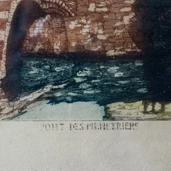 Elsie Green Pont Des Menetriers Bruges Watercolor