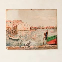 Puces Watercolor With Sailboats