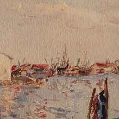 Puces Watercolor With Sailboats