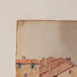 Puces Watercolor With Sailboats