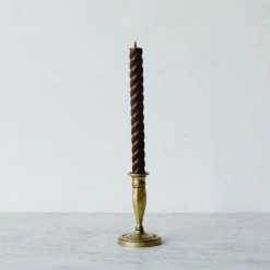 Elsie Green Pair Of Twist Beeswax Tapers What's New