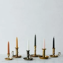 Elsie Green Pair Of Every Day Beeswax Tapers