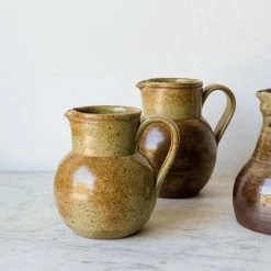 Didier What's New Stoneware Pitcher | Signed By Artist