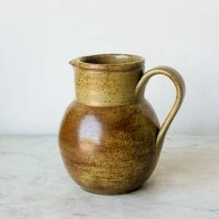 Didier What's New Stoneware Pitcher | Signed By Artist