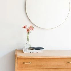 Elsie Green What's New Round Brass Mirror