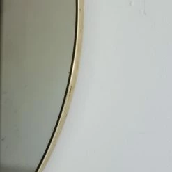 Elsie Green What's New Round Brass Mirror